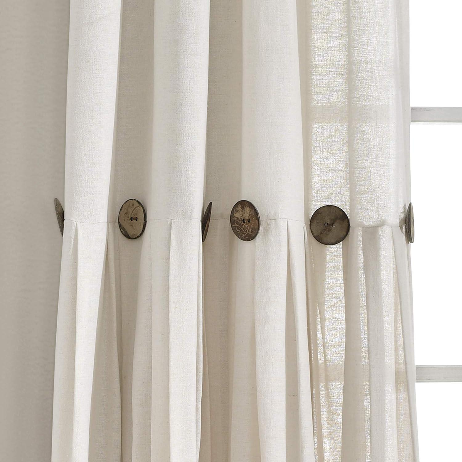 Lush Decor Beckham Window Semi-Sheer Rod Pocket Single Curtain Panel