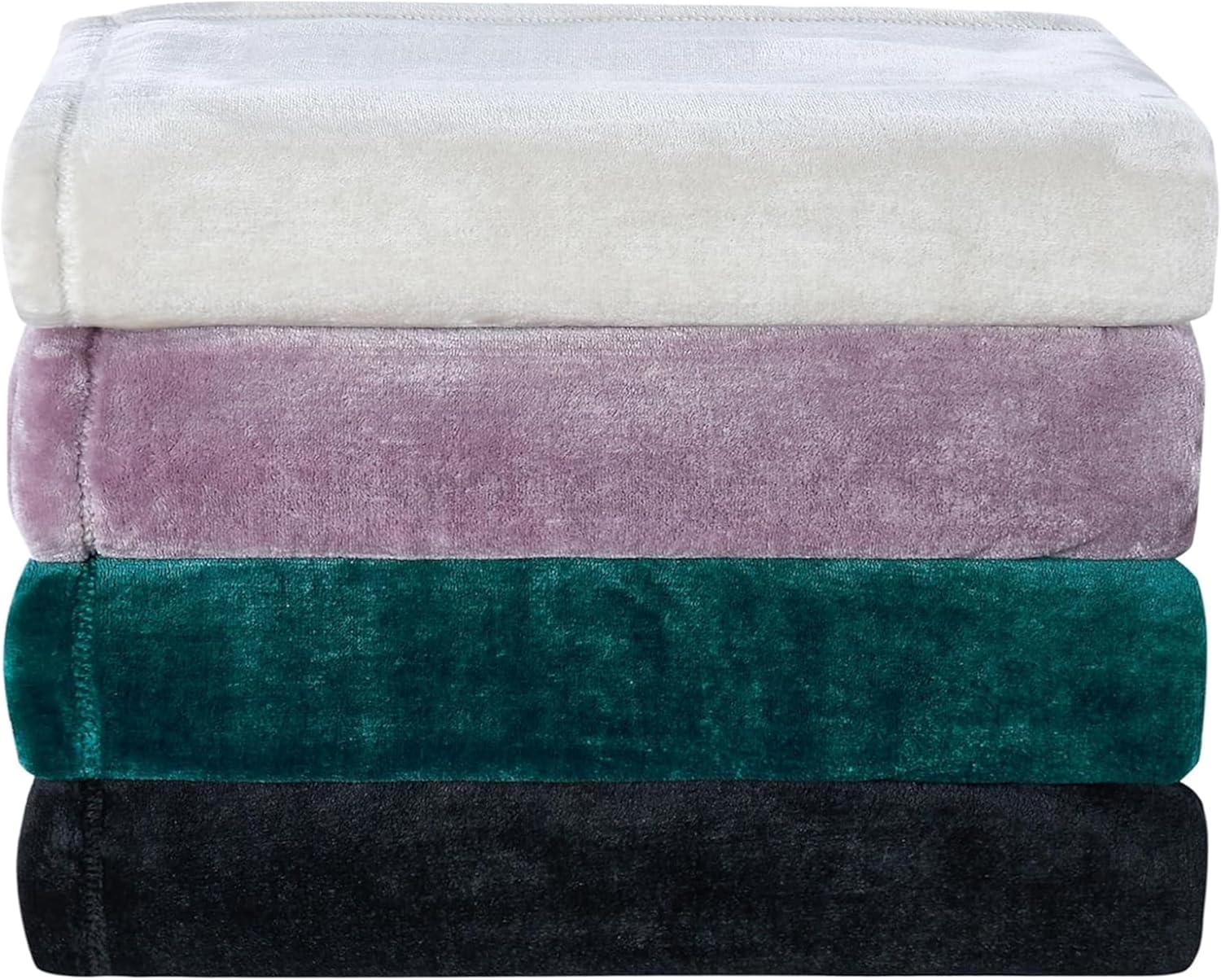 Columbia Super Soft Plush Fleece Throw Blanket Color: Dark Stone Size: N/A