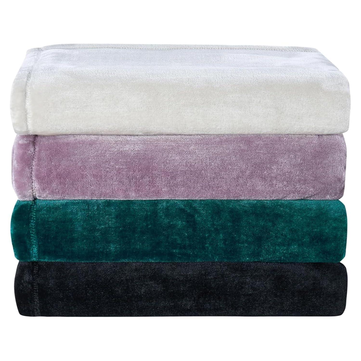 Columbia Super Soft Plush Fleece Throw Blanket Color: Dark Stone Size: N/A