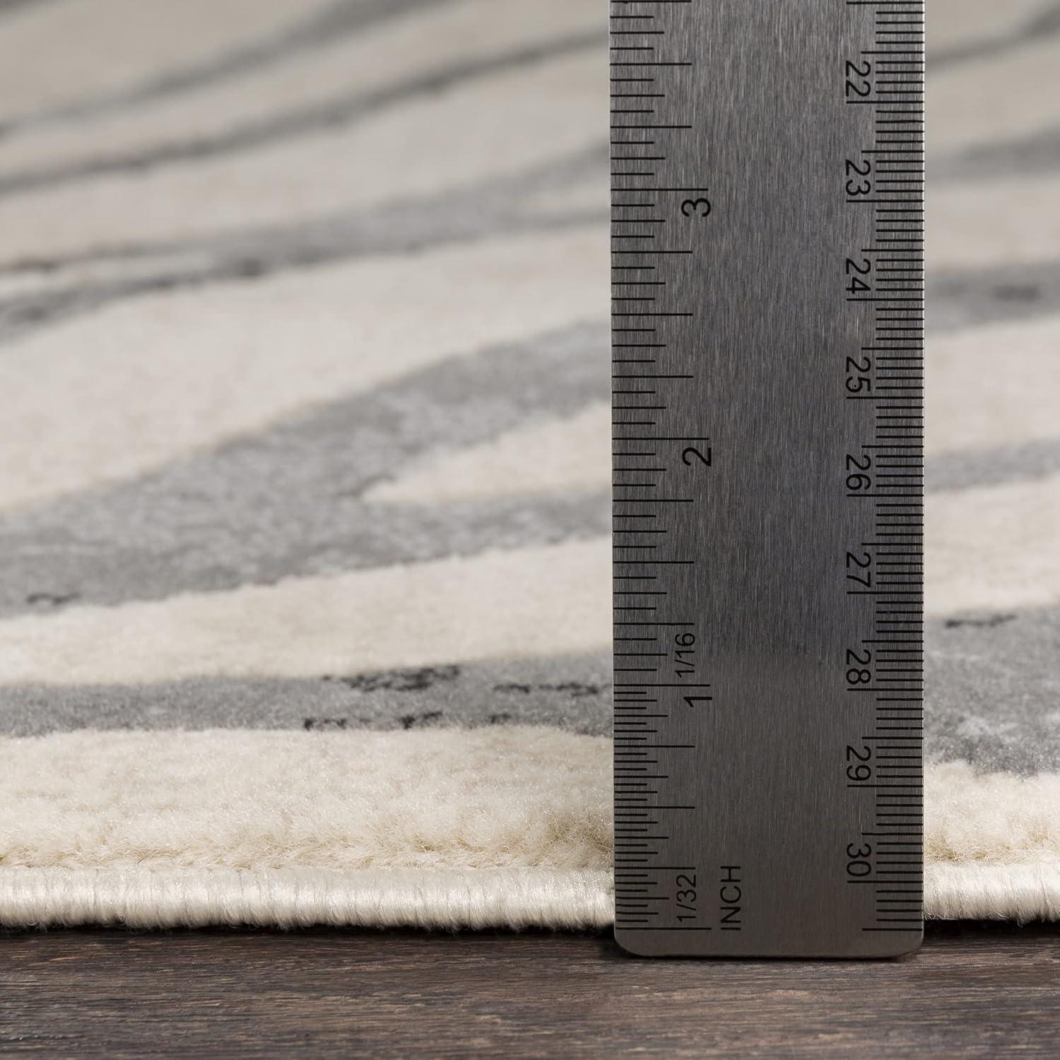 Mark & Day Chambery 6'7"x9' Rectangle Woven Indoor Area Rugs Charcoal