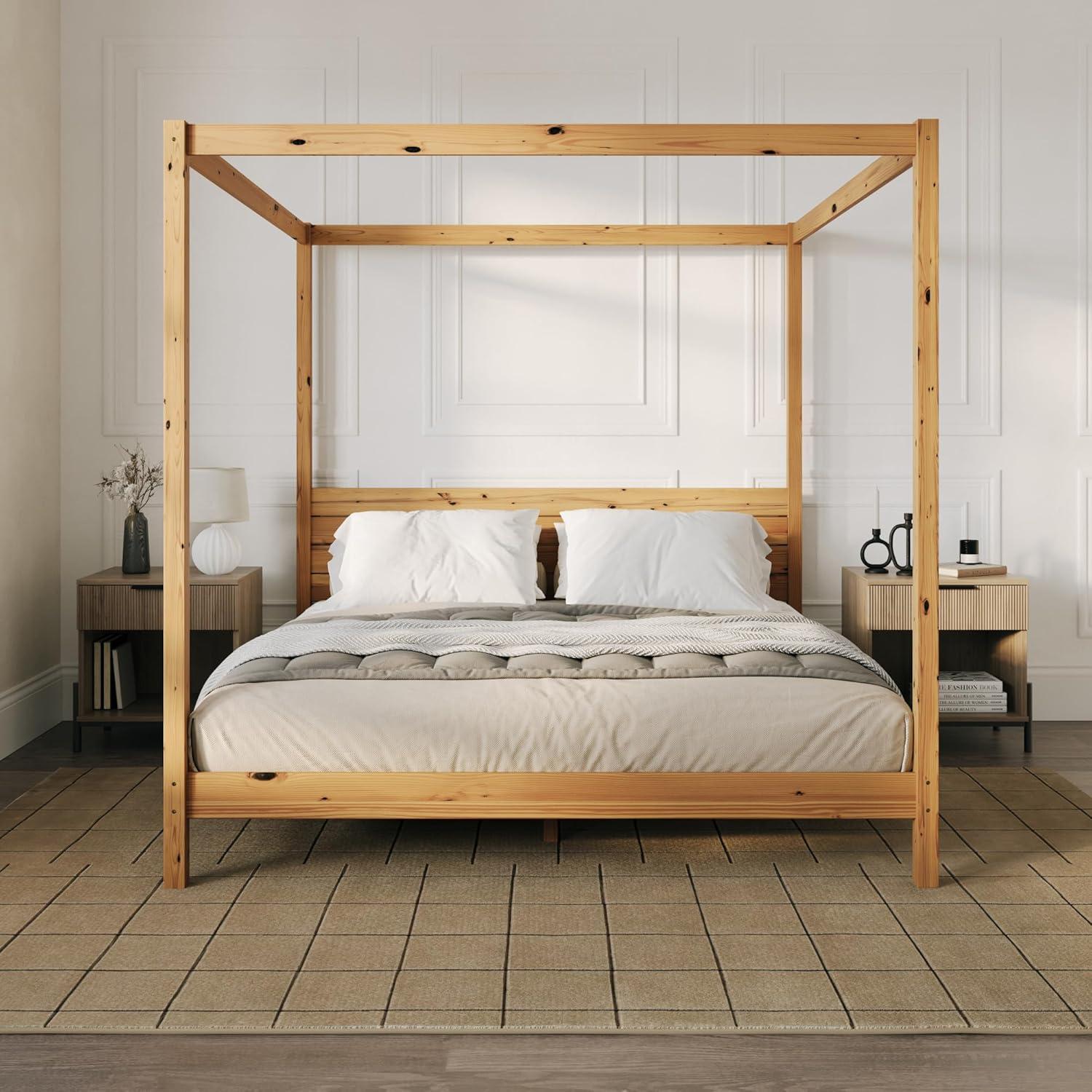 Modica Solid Wood Canopy Bed