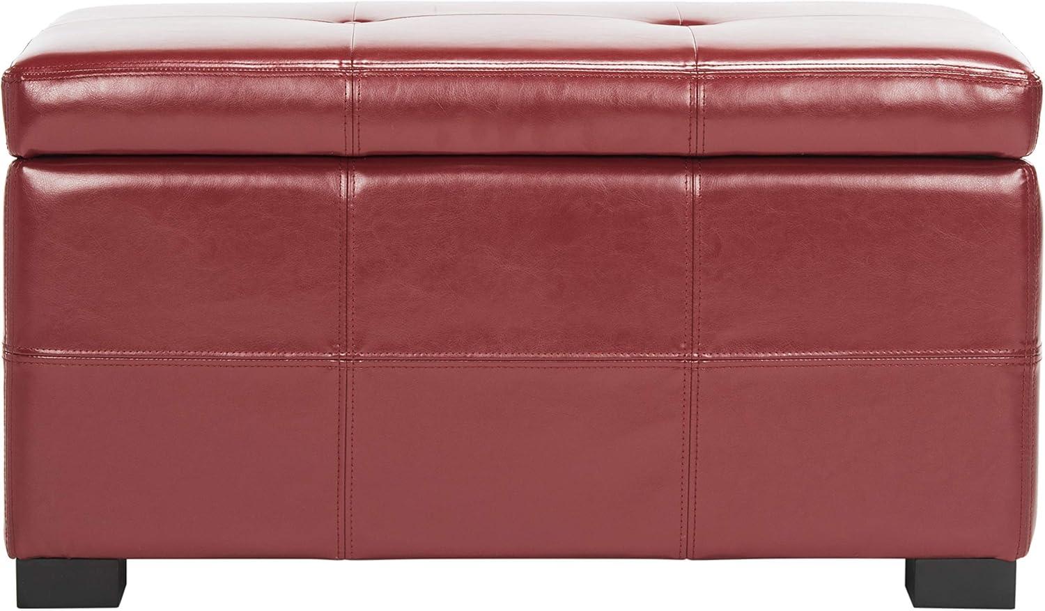 Kamyra Faux Leather Storage Ottoman