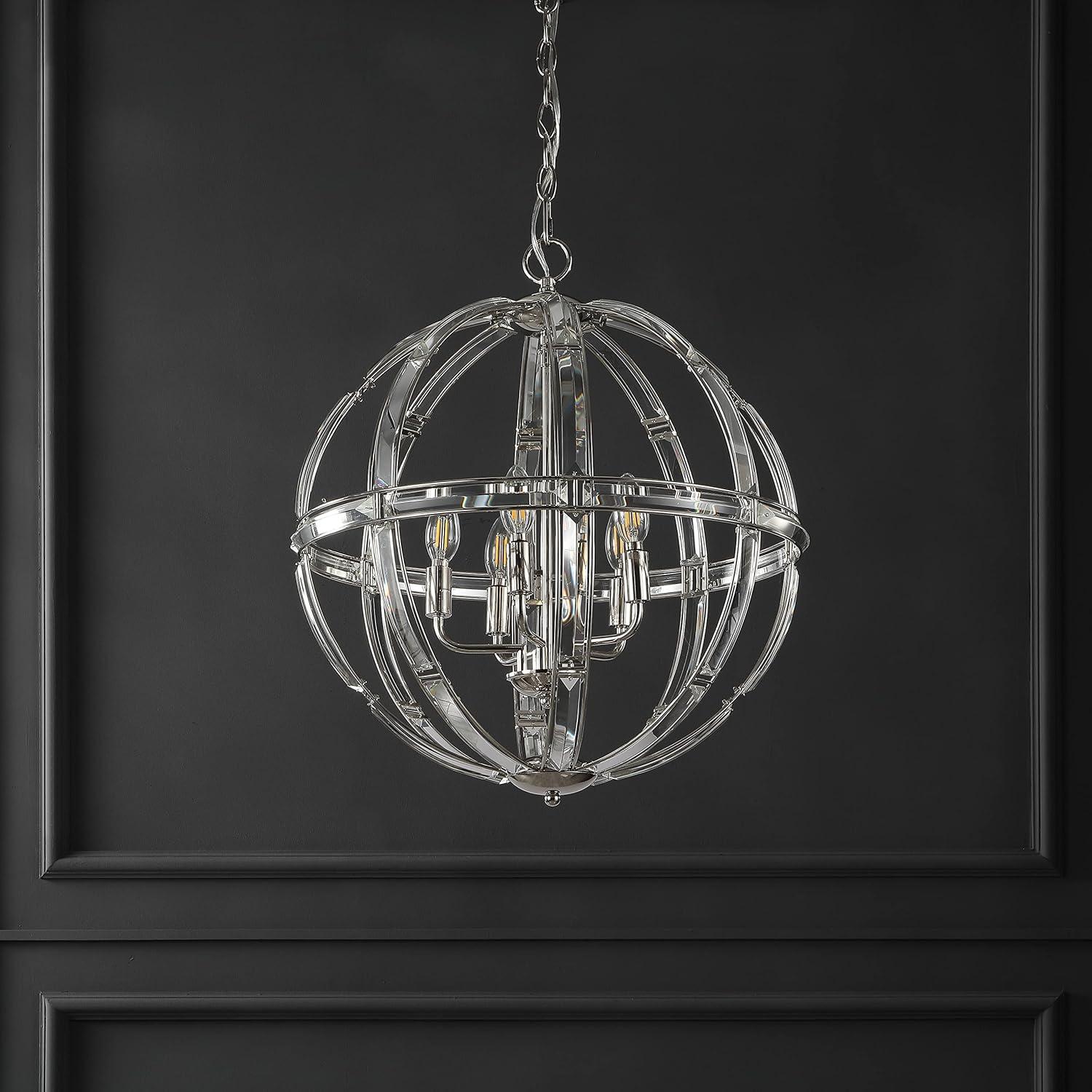 Safavieh  Couture Giordano Crystal Round Pendant - 19.25 IN W x 19.25 IN D x 25.5 / 73.5 IN H