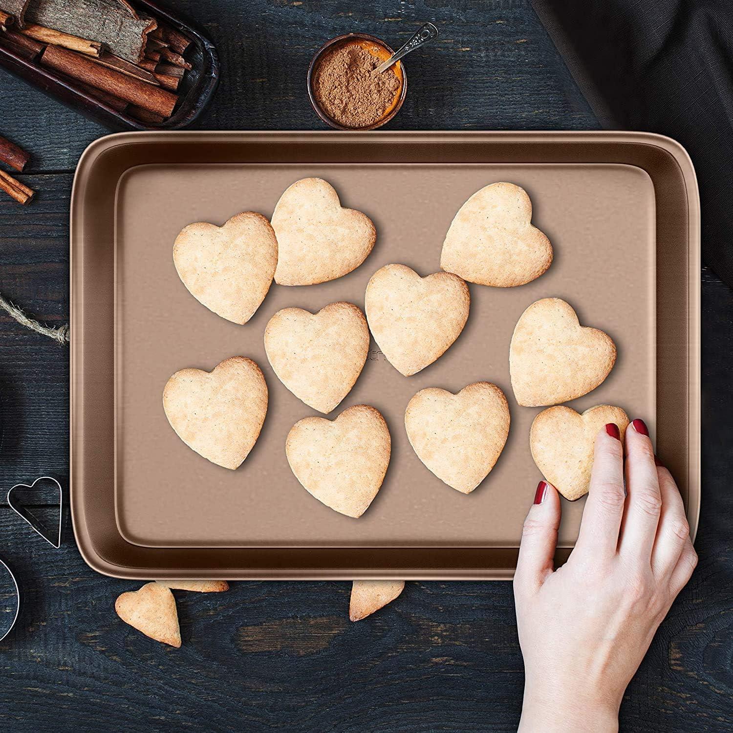NutriChef NutriChef Non-Stick Steel 2 Piece Baking Sheet Set