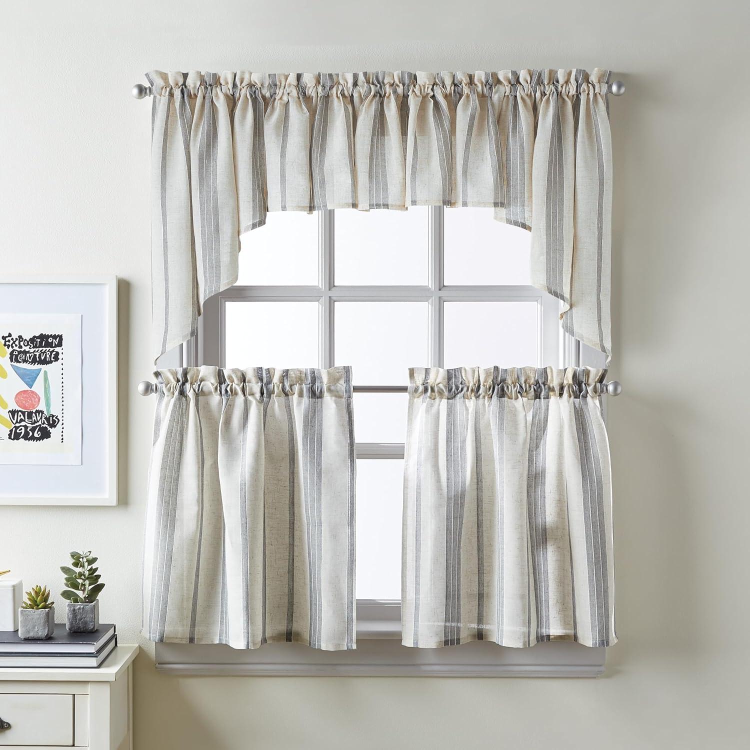 McKenzie Valance and Tier Pair Curtain Collection Swag