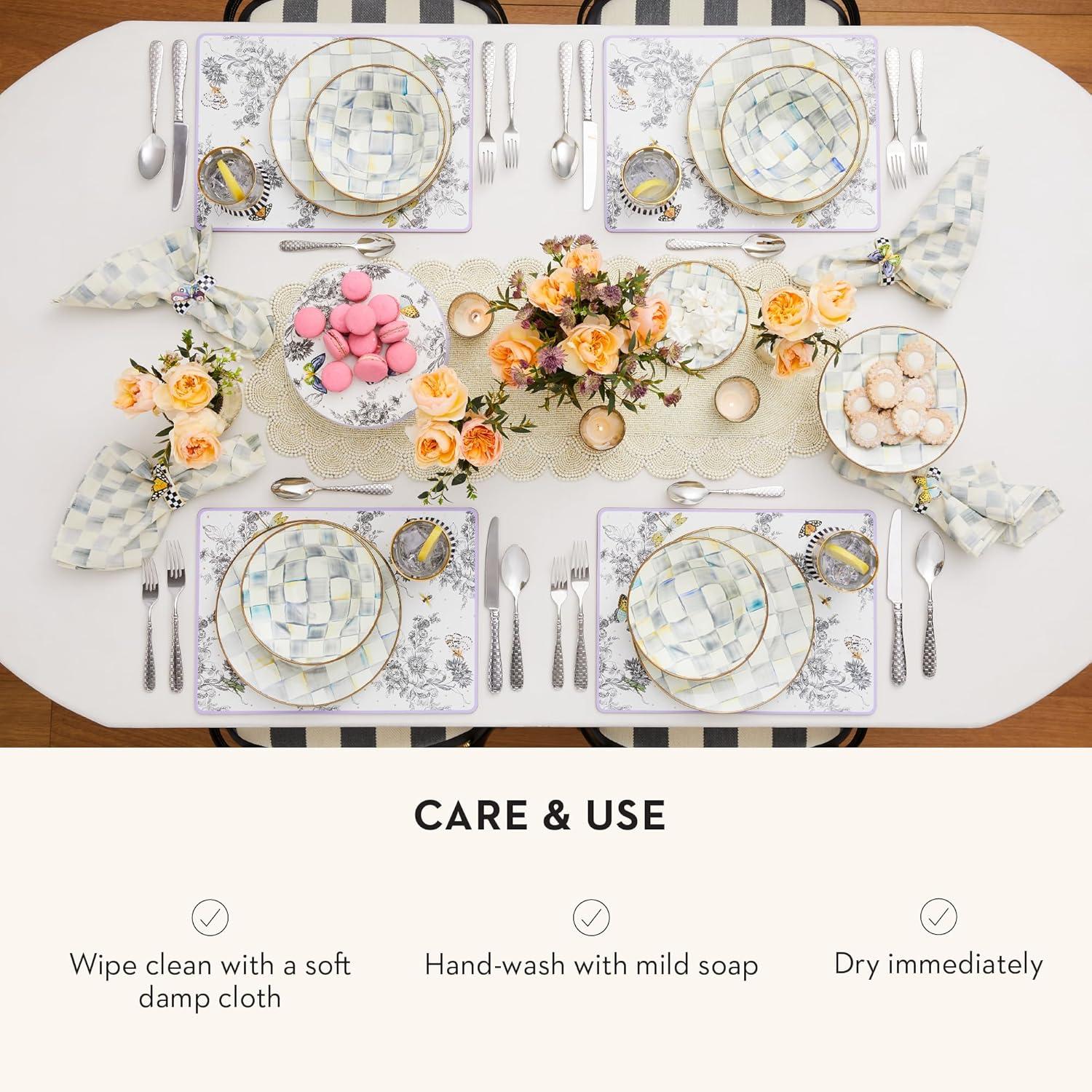 MacKenzie-Childs Sterling Check® Oval Platter