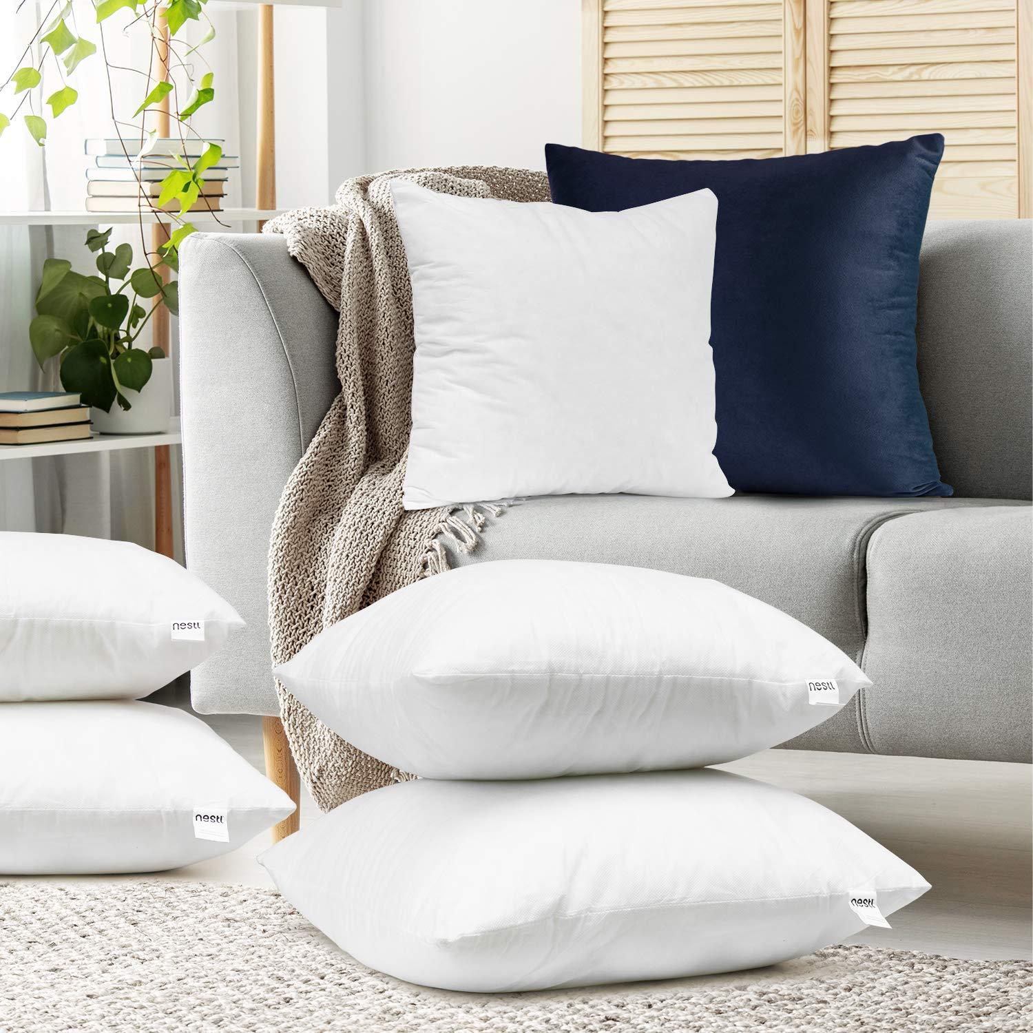 Nestl Throw Pillow Inserts, 24"x24", White
