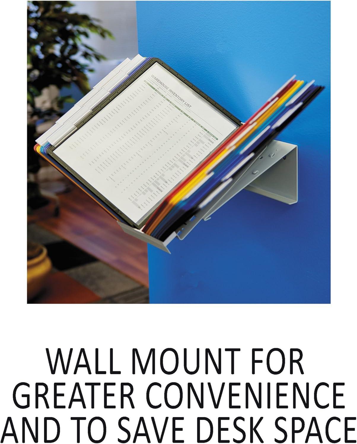 Durable® ario Reference Desktop System, 20 Panels, Assorted Borders And Panels