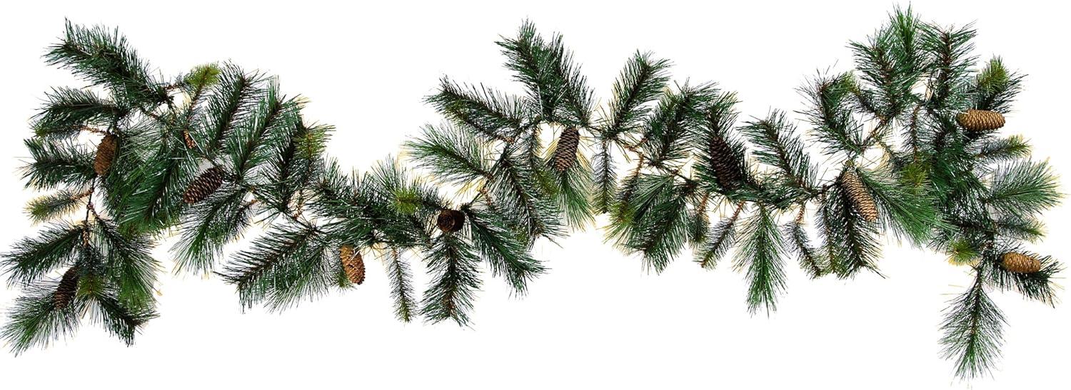 9 ft. Christmas Natural Pine Cone Garland 83 Tips