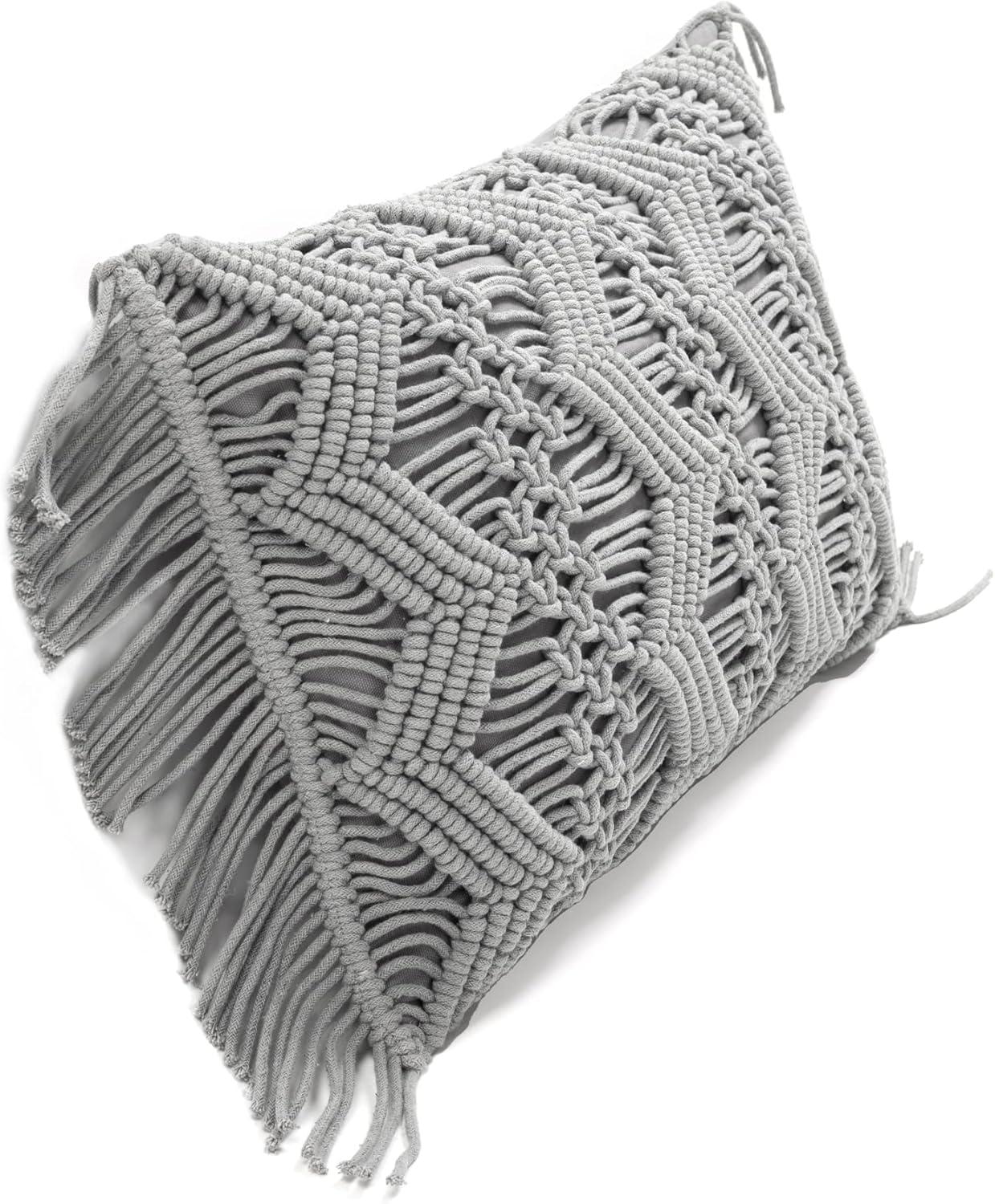 Lush Decor 100% Cotton Lumbar Rectangular Pillow Cover