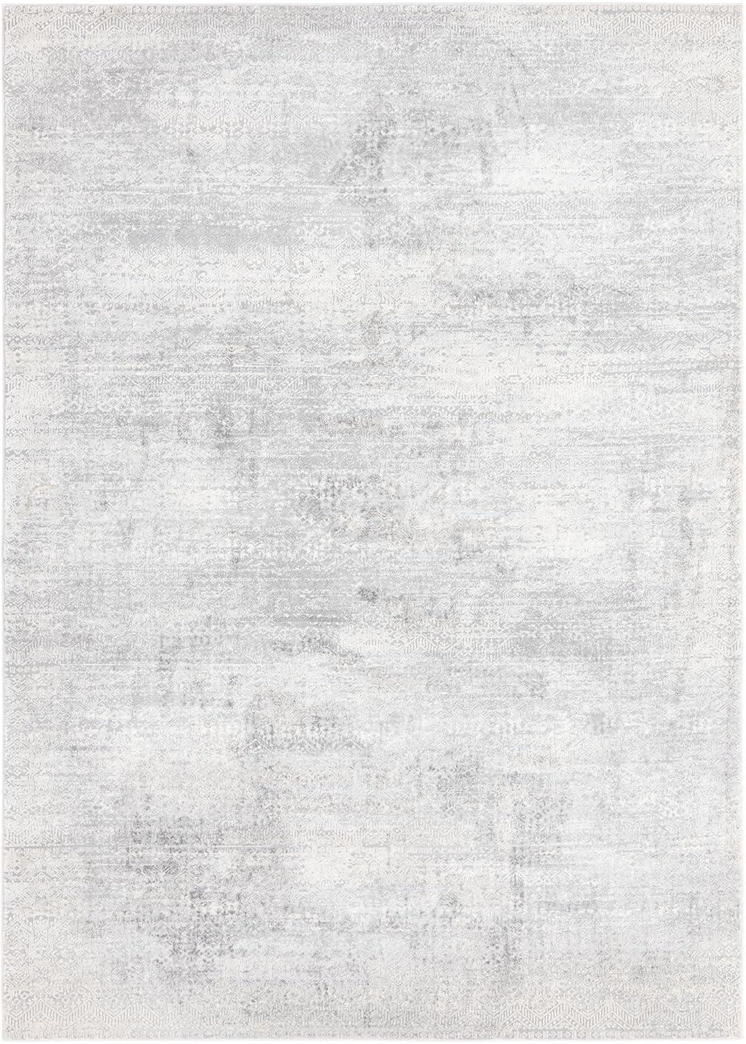 Unique Loom Finsbury Collection Area Rug - Sarah (7'  x 10' Rectangle Gray/Ivory)