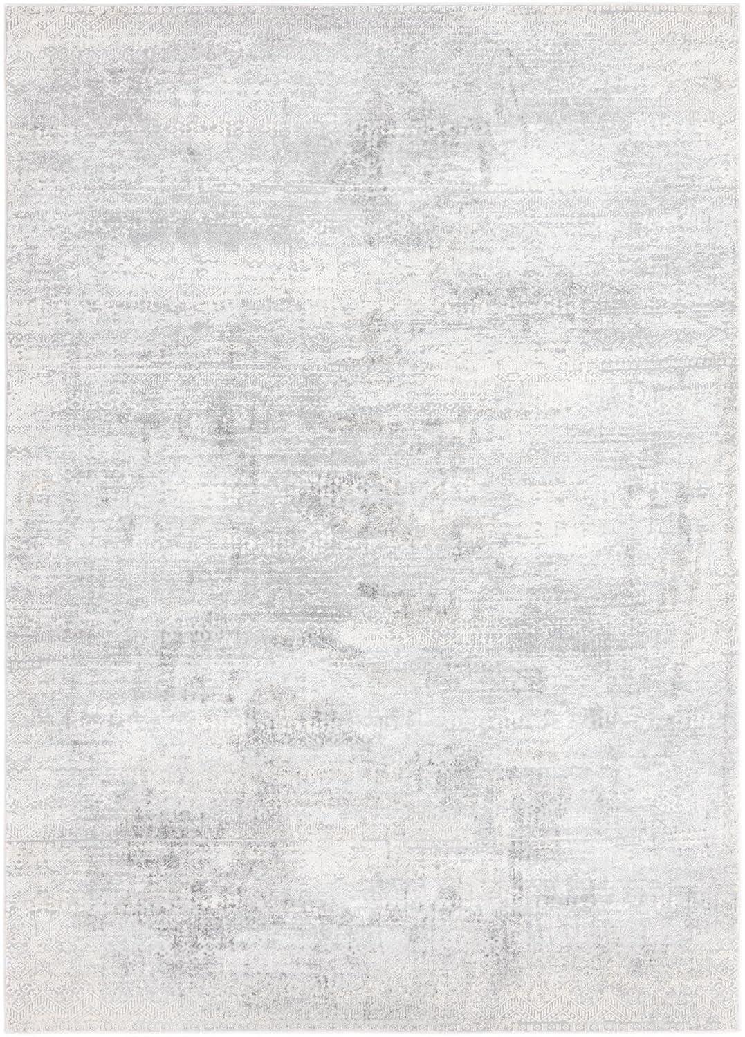 Unique Loom Finsbury Collection Area Rug - Sarah (7'  x 10' Rectangle Gray/Ivory)