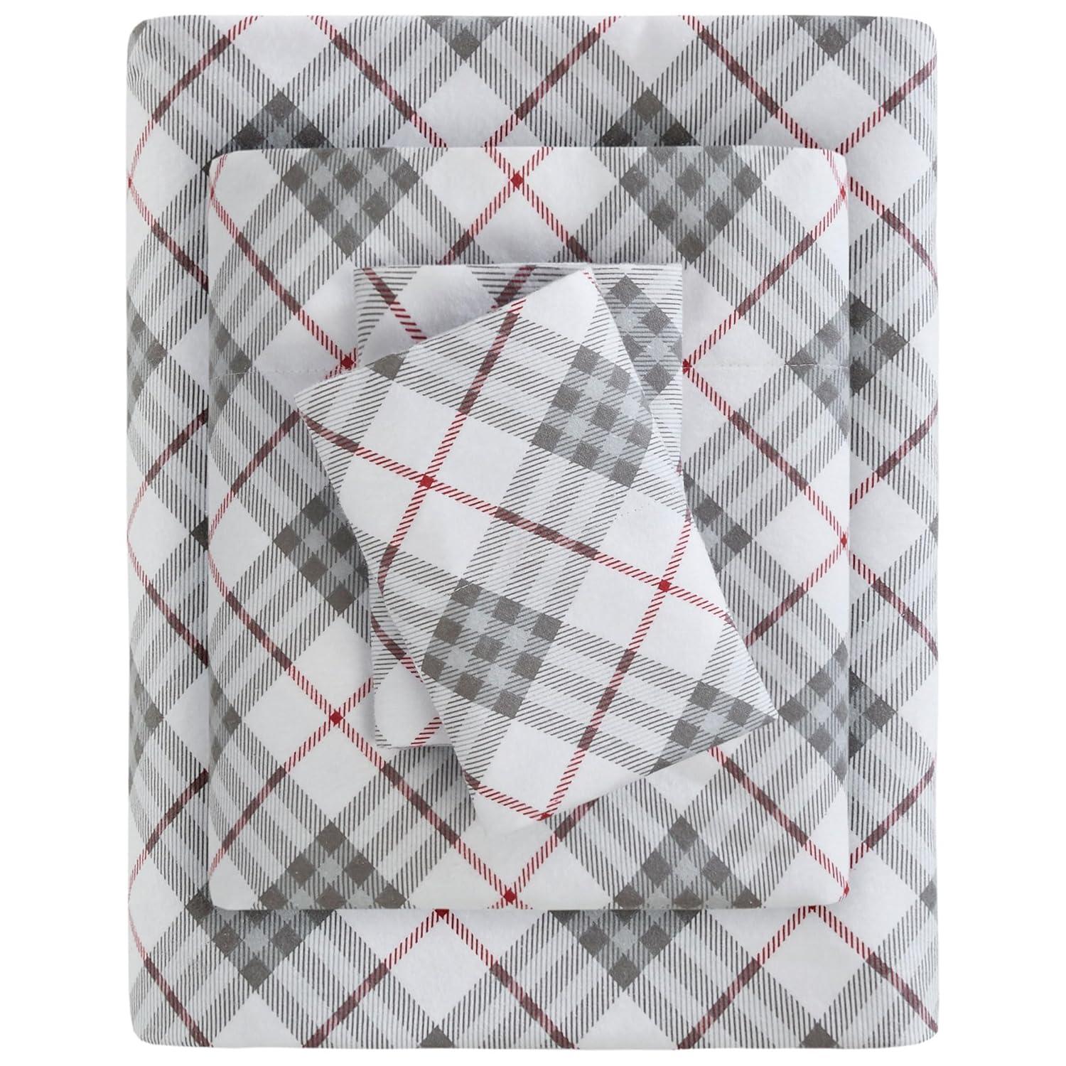 Madison Park Cozy Flannel 100% Cotton Sheet Set