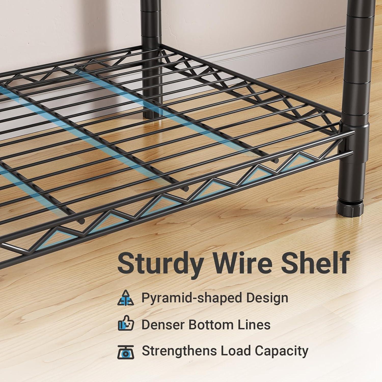 VIPEK Classic V6 Medium Wire Garment Rack Heavy Duty Clothes Rack, Black
