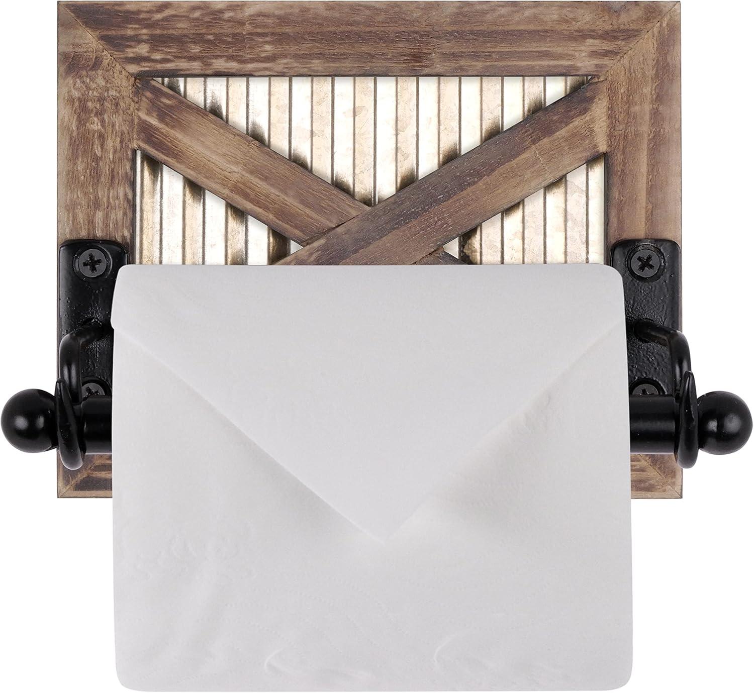 Autumn Alley Wall Mount Rustic Farmhouse Toilet Paper Holder