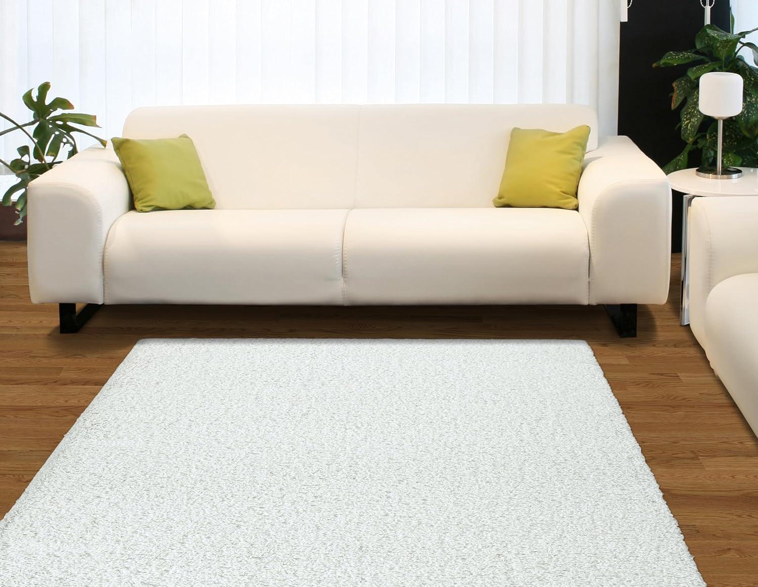 Garland Rug Southpointe Shag White Indoor Area Rug, 9' x 12'