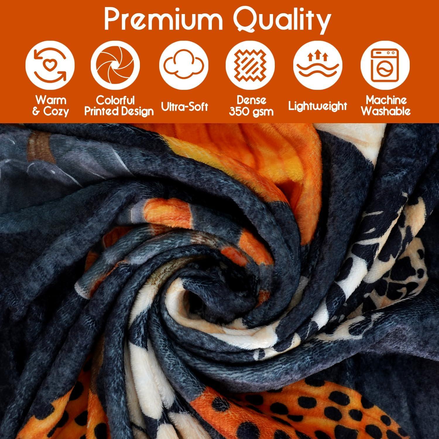 Halloween Pumpkin Blanket, Case Halloween Fleece Blanket,Halloween Pumpkin Gifts for Women,Halloween Flannel Fleece Throw Blanket for Home Living Room Couch Bed Chair or Dorm Decor 60 "x 50"