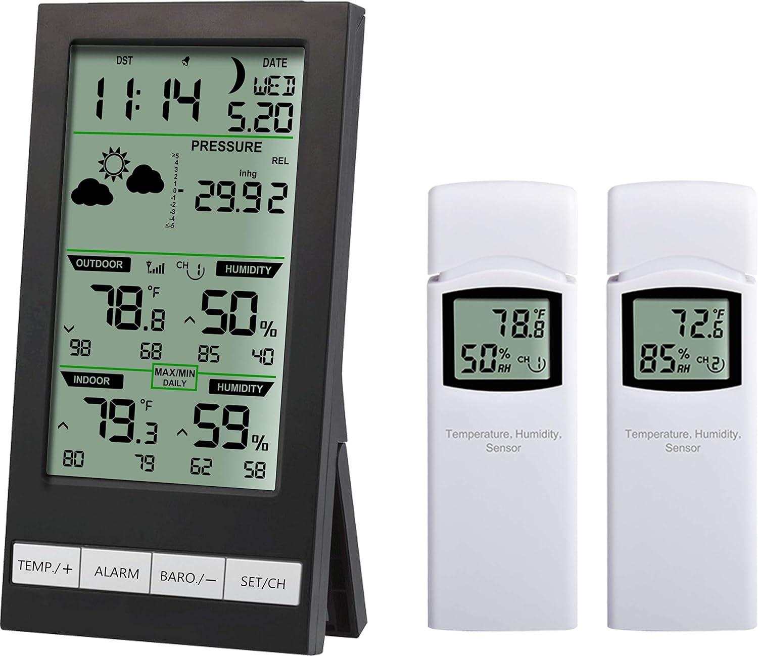 Advanced Wireless Weather Station with Humidity Sensor and LCD Display