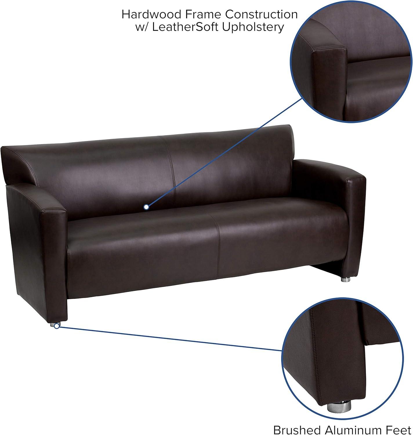 HERCULES Majesty Series LeatherSoft Sofa with Extended Panel Arms
