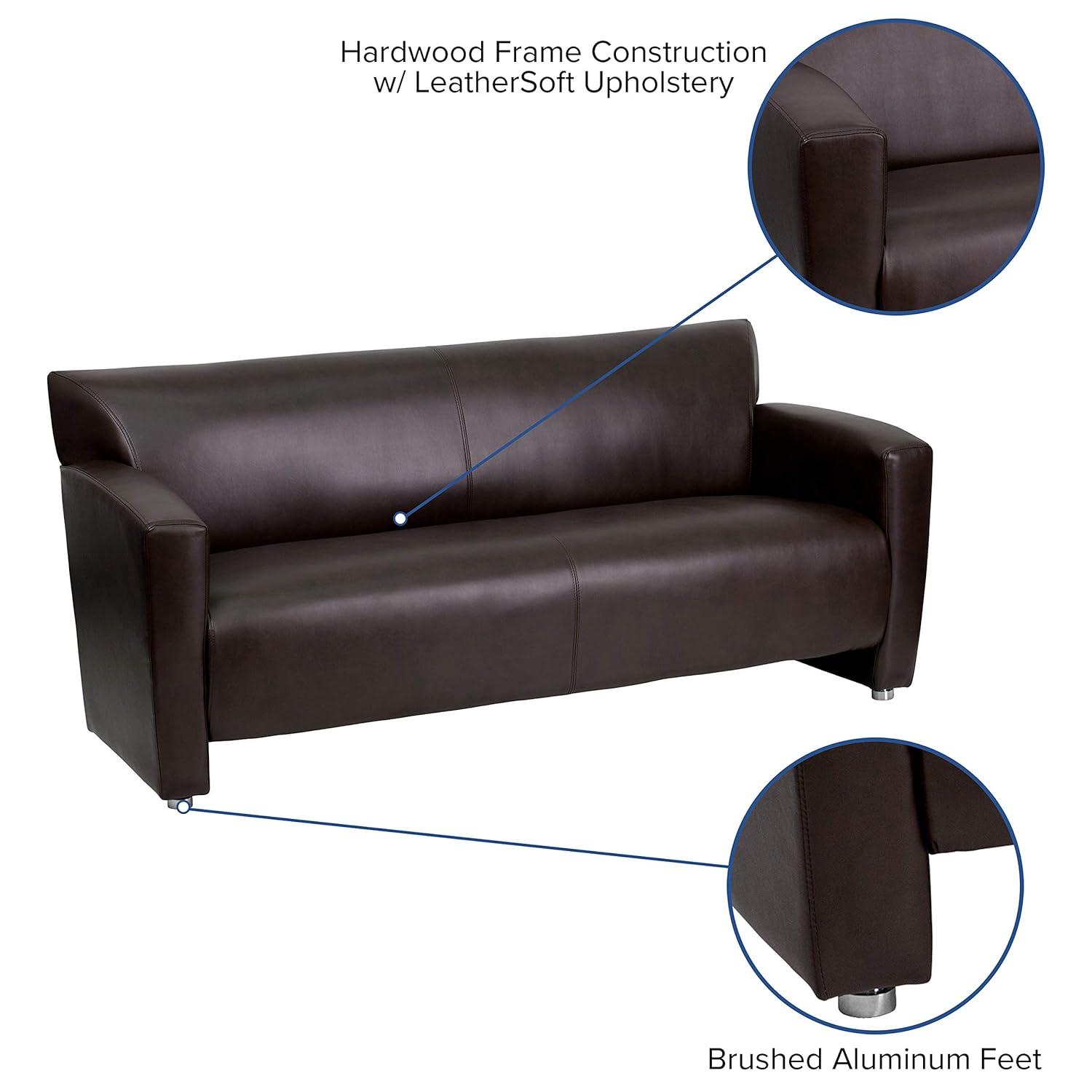 HERCULES Majesty Series LeatherSoft Sofa with Extended Panel Arms