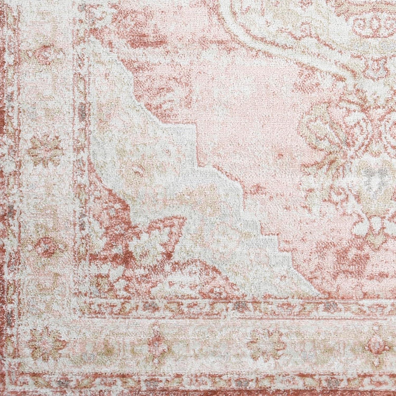 Mark & Day Baflo 7'10" Square Woven Indoor Area Rugs Blush