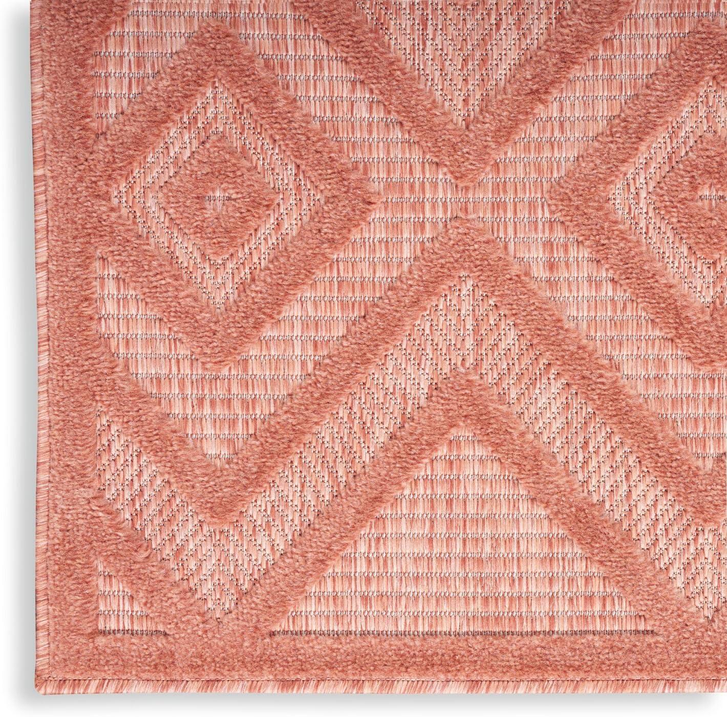 Nourison Versatile Solid Diamond Indoor Outdoor Flatweave Area Rug