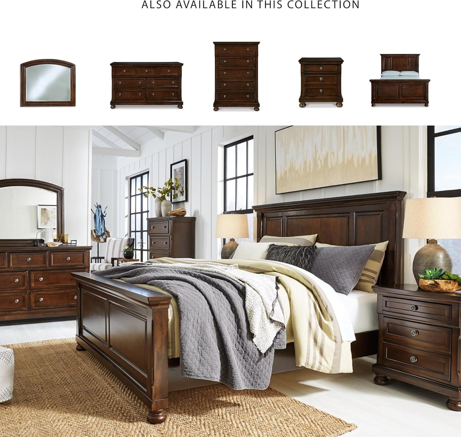 Signature Design by Ashley Flynnter Queen Panel Headboard in Medium Brown