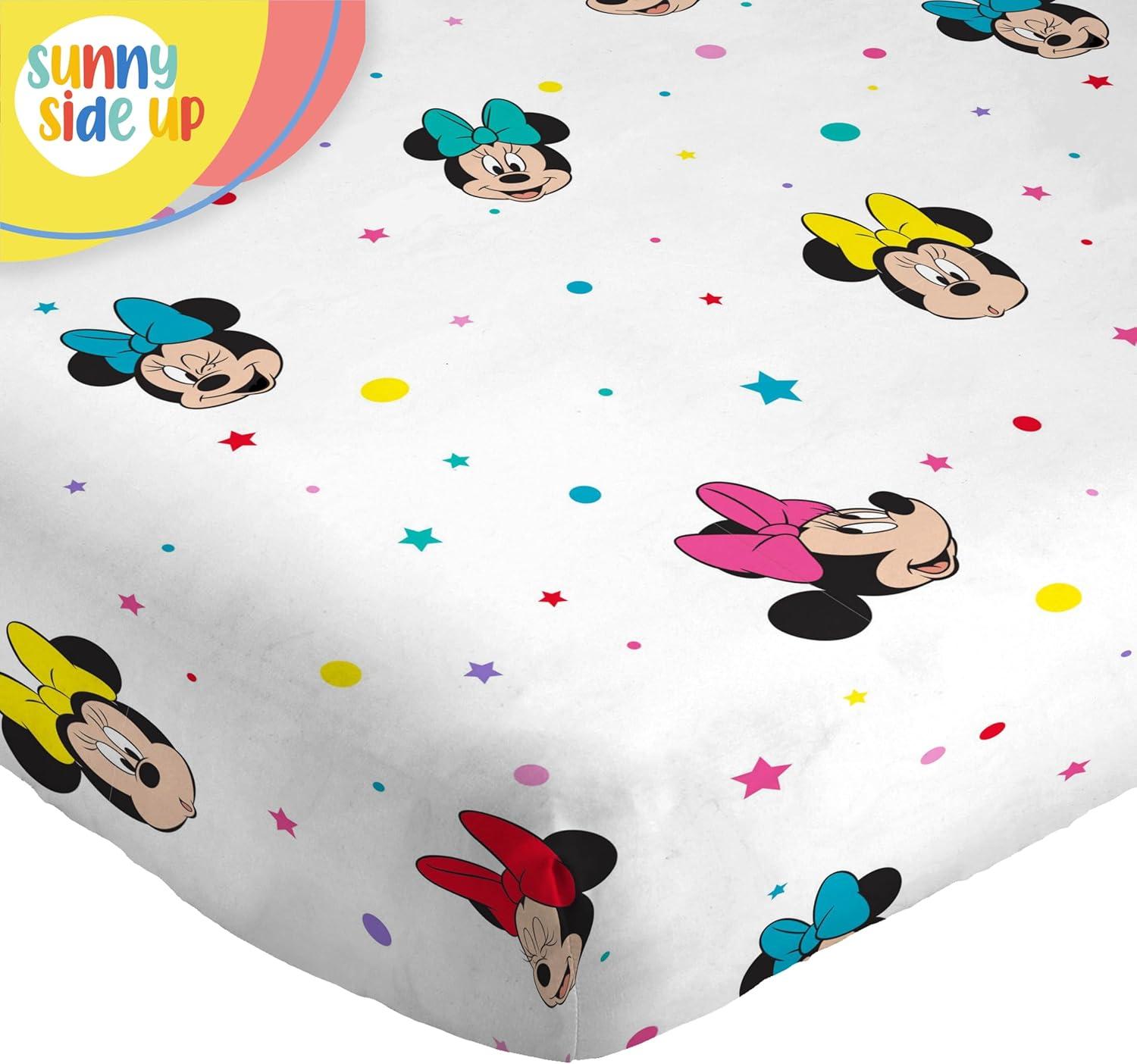 Sunny Side Up Disney Minnie Mouse Rainbow Dots Sheet Set