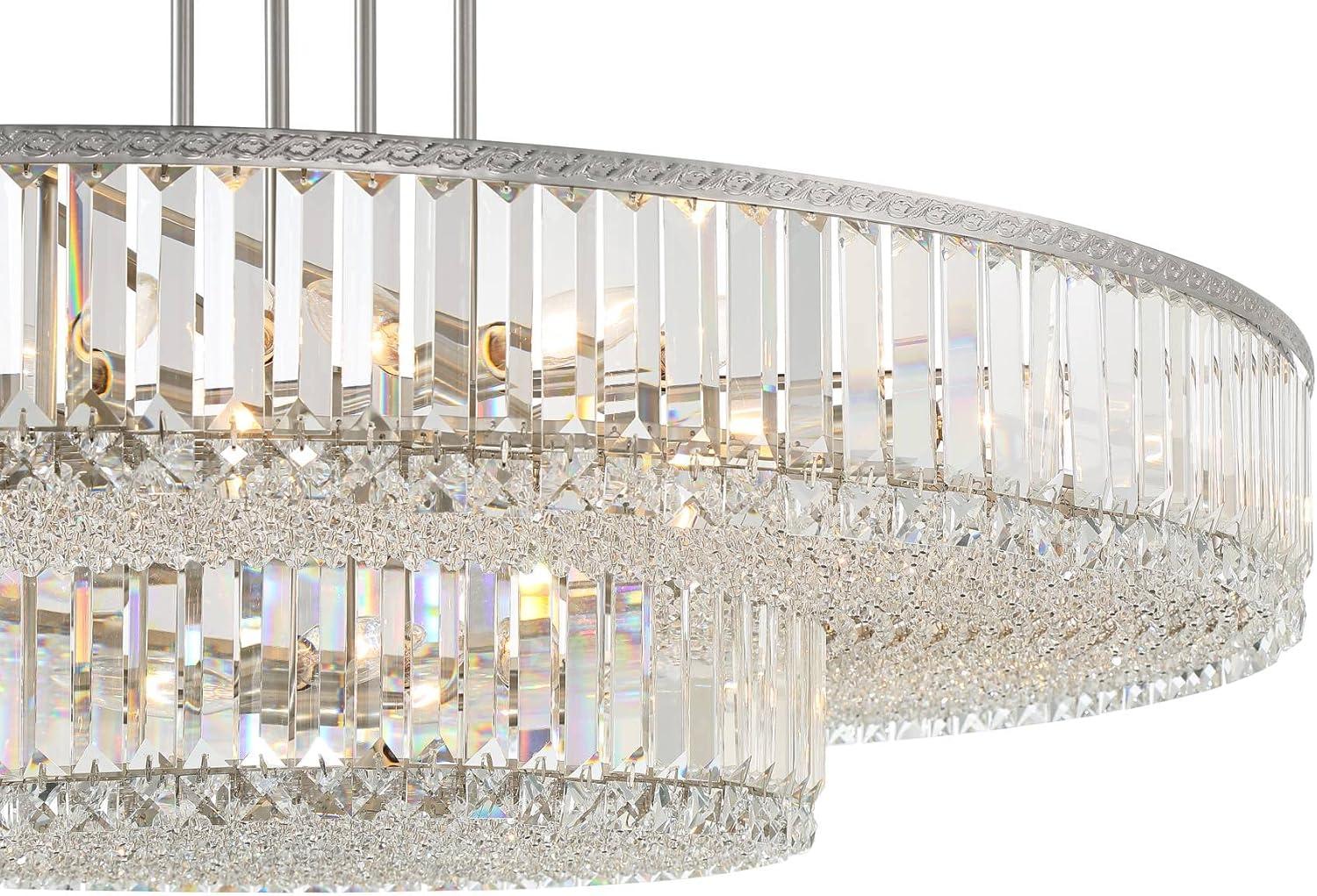 Ella 44.5" Brushed Nickel and Crystal Pendant Light