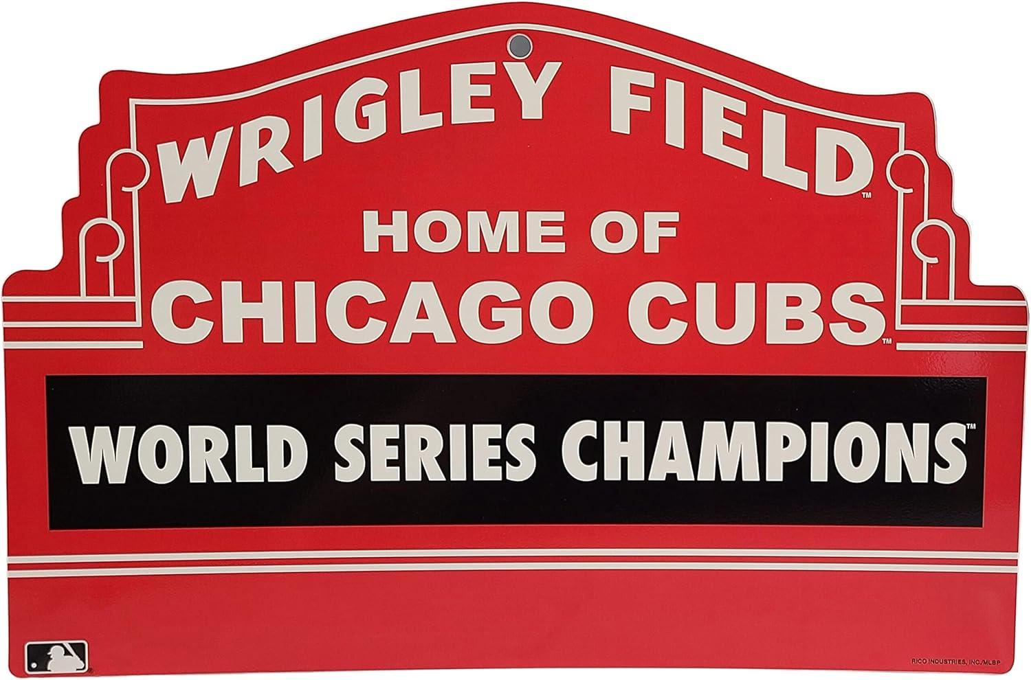 Chicago Cubs 2016 World Series Champions Plastic Marquee Sign