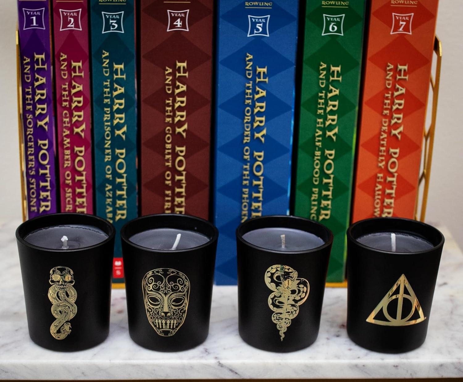 Ukonic Harry Potter Dark Arts Scented Soy Wax Candle Collection | Set of 4