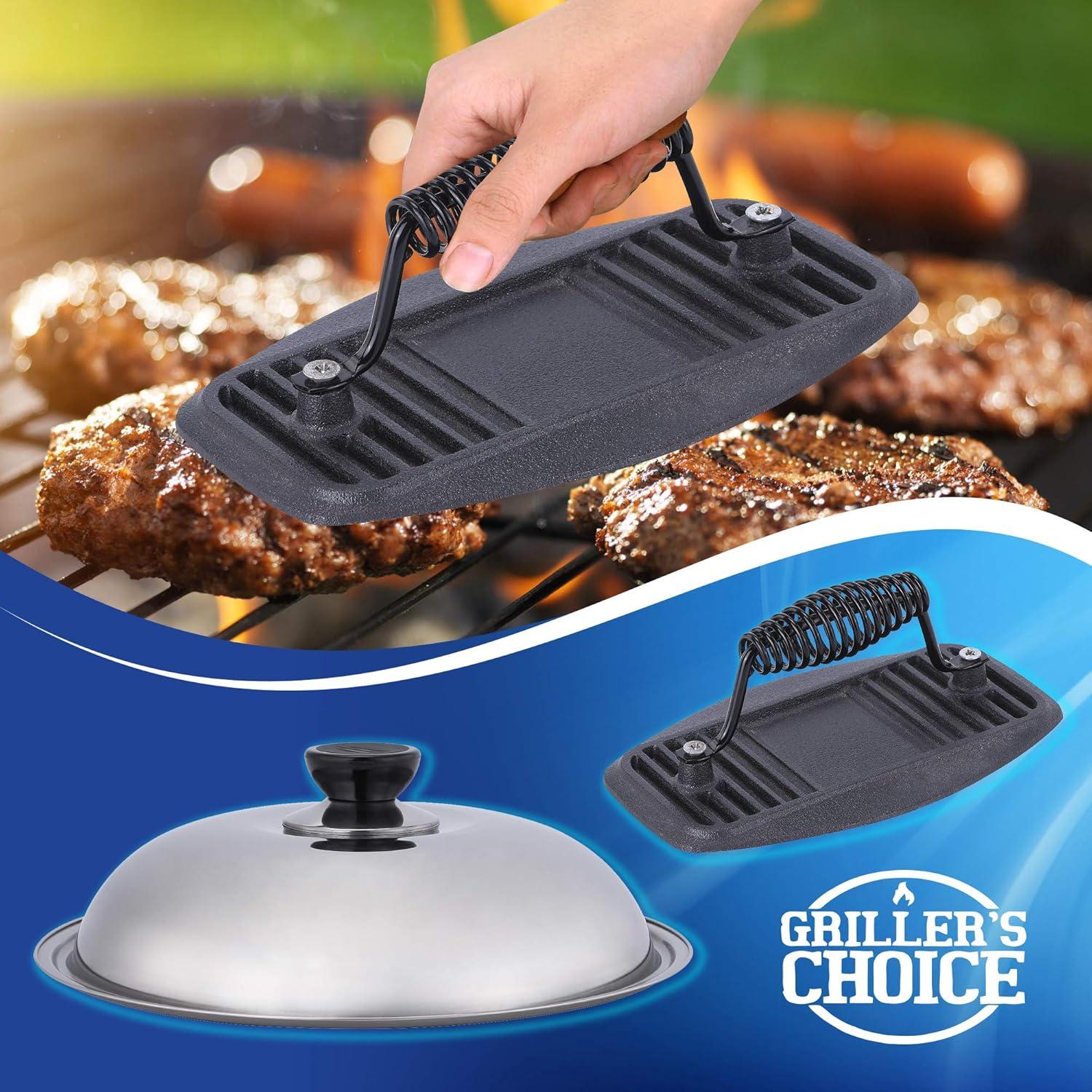 Grillers Choice Stainless Steel Dishwasher Safe Griddle Set