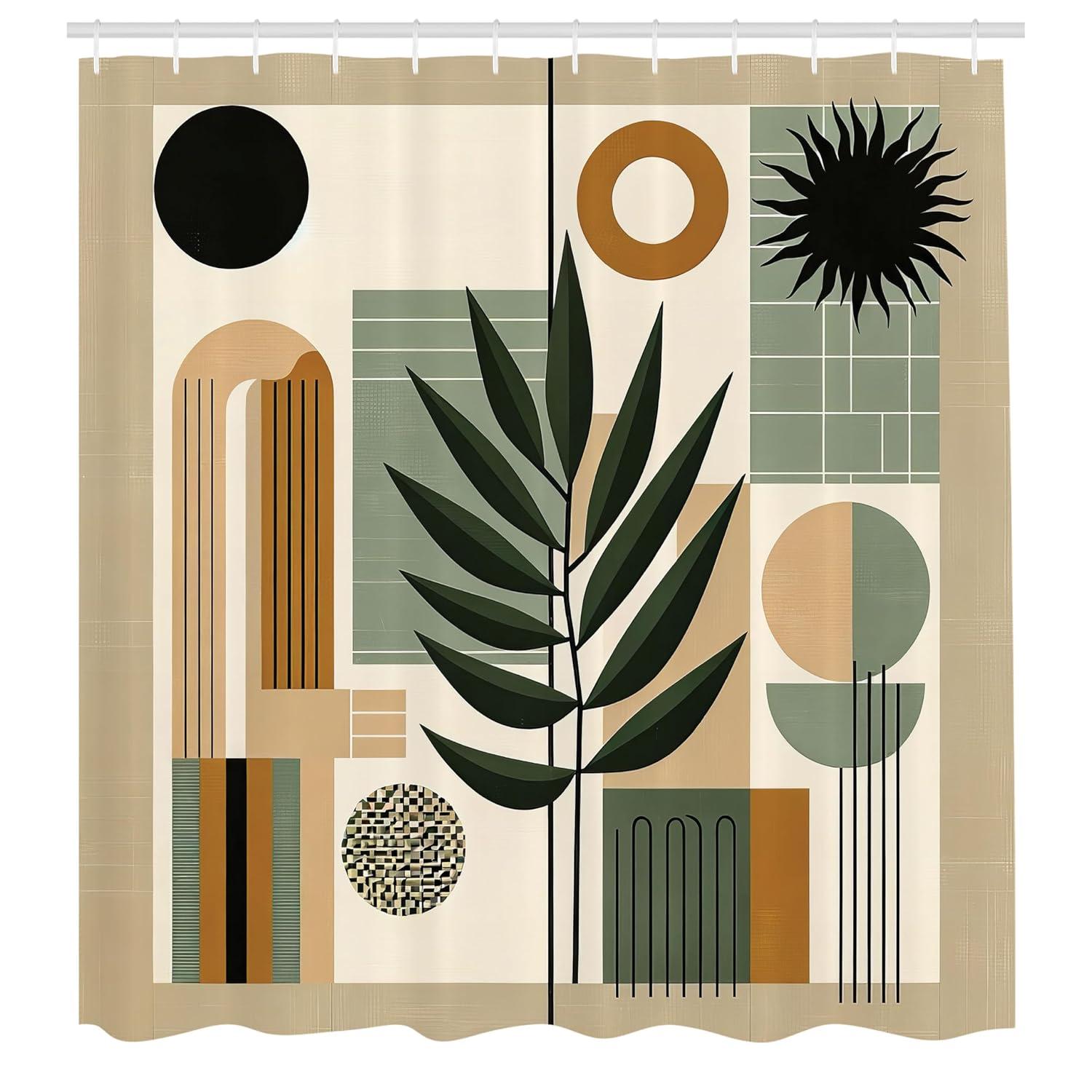 Ambesonne Floral Shower Curtain with Hooks Included