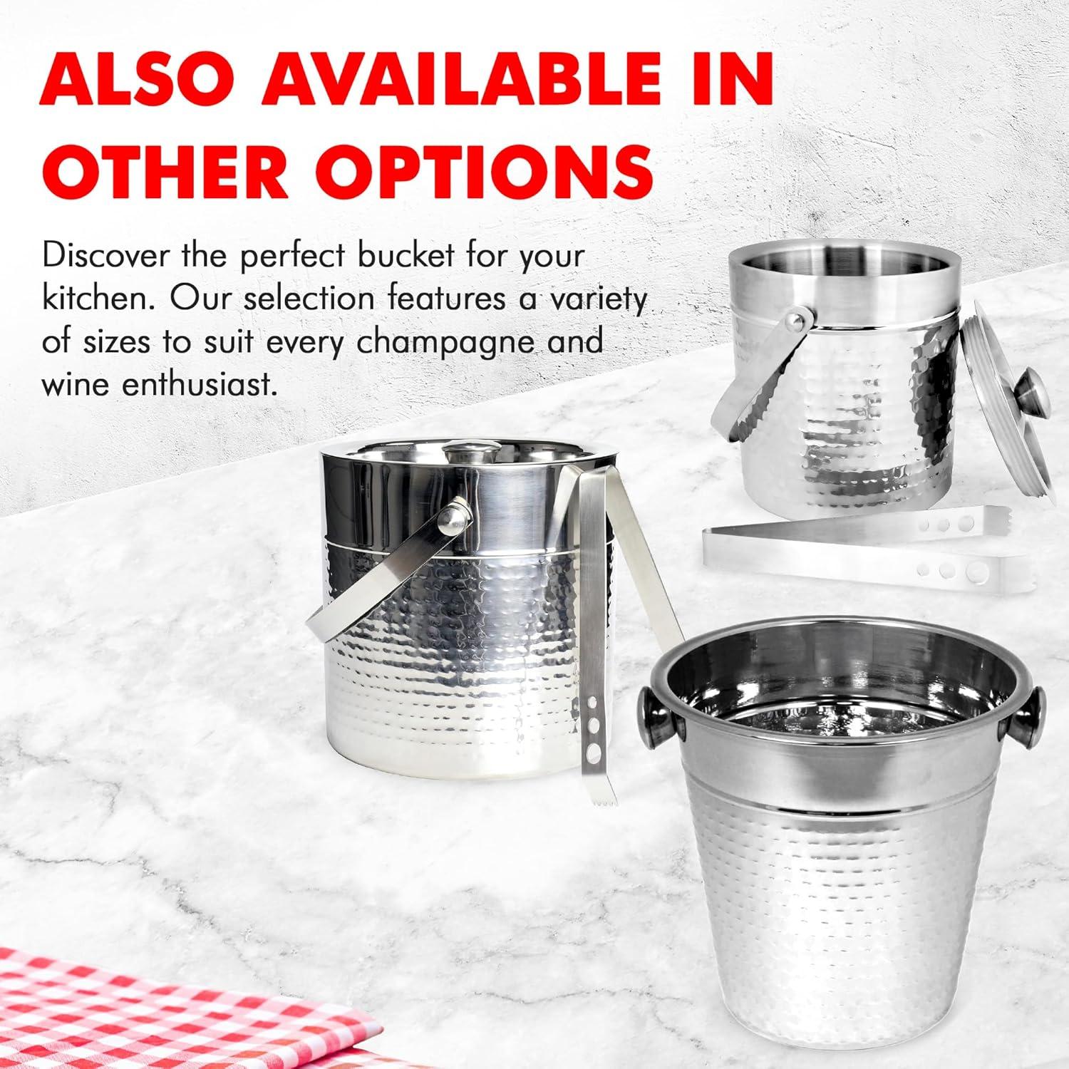 BirdRock Home Stainless Steel Ice Bucket