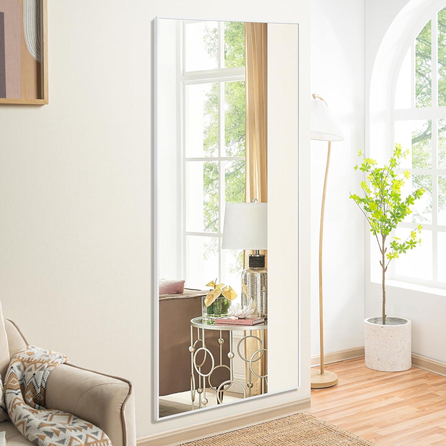 Naomi Home Maisie Modern Aluminum Mirror White