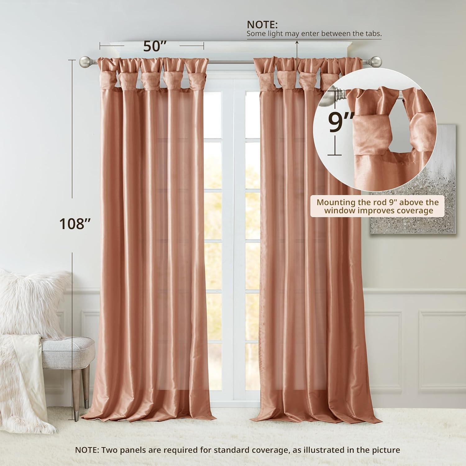 Madison Park Rivau Light-Filtering Single Curtain Panel