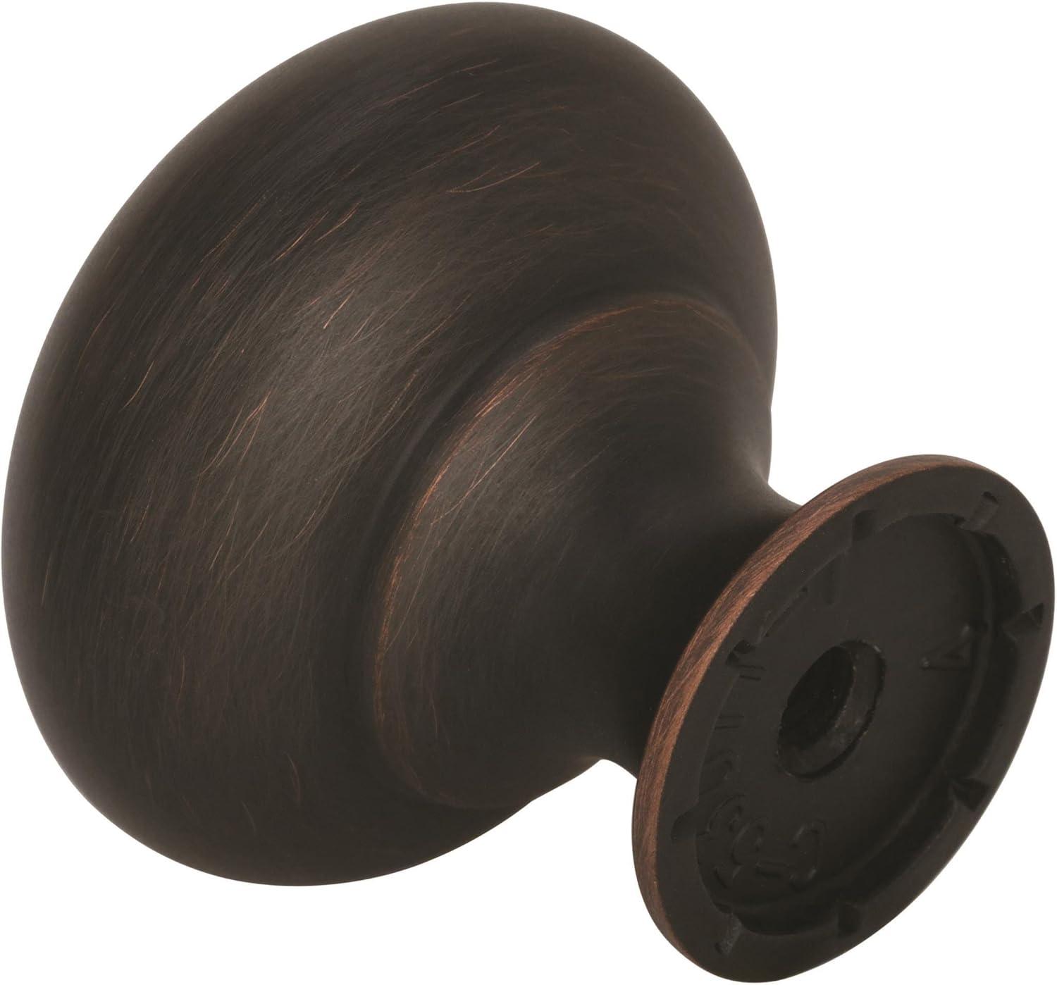 Amerock Allison Round Cabinet Knob 1-1/4 in. D Oil Rubbed Bronze 10 pk