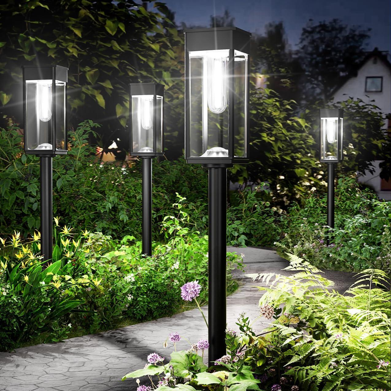 Cool White Solar Powered Integrated LED Pathway Light