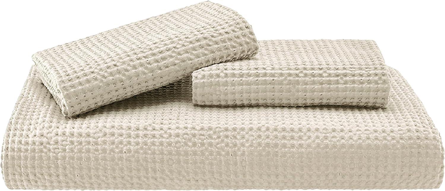 Bedsure Bedsure Cotton Duvet Cover Set - 100% Cotton Waffle Weave Coconut Duvet Cover