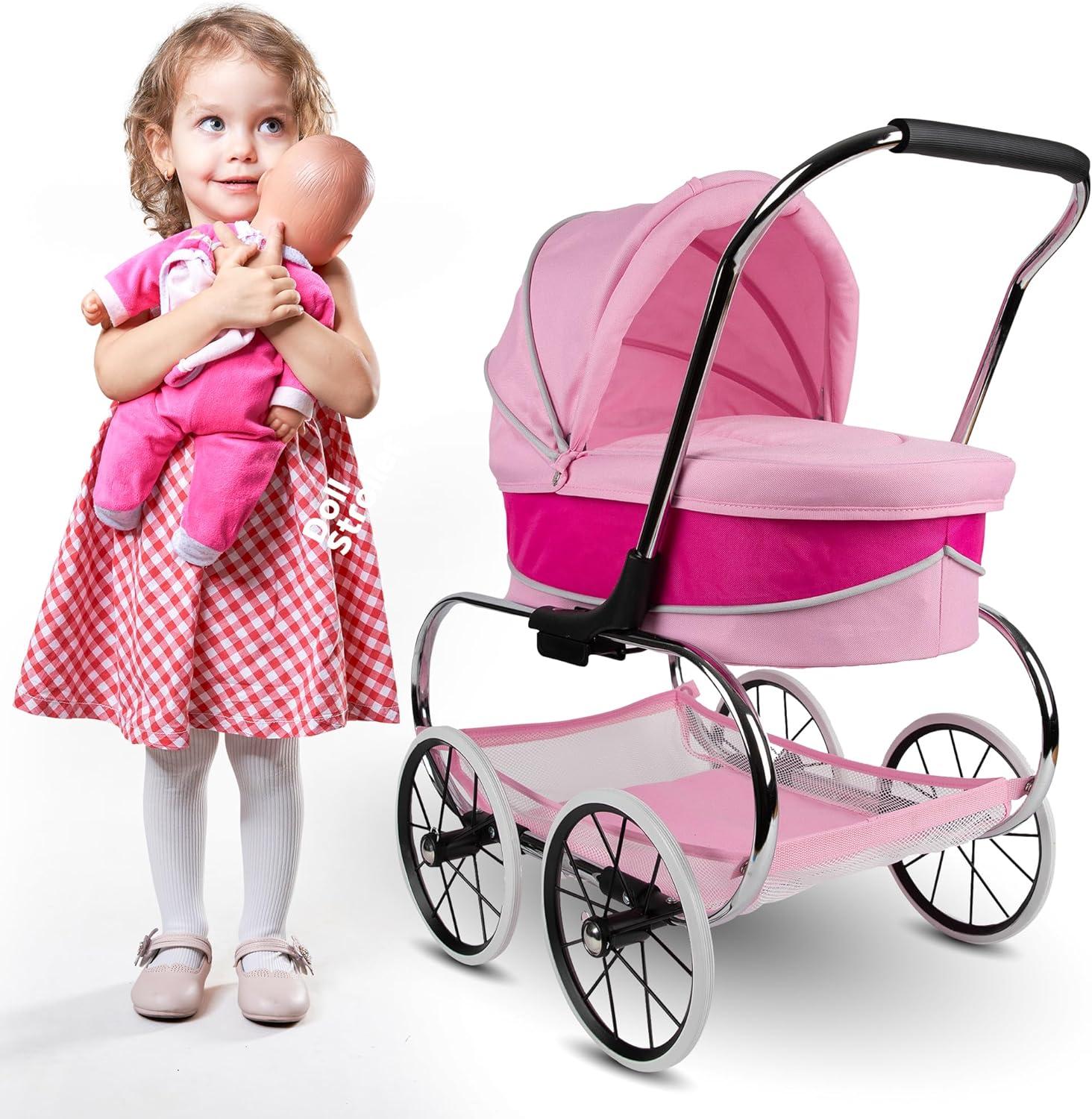 Valco Baby Princess Doll Stroller, High Quality Toy Stroller for Toddlers & Children, Excellent Holiday Gift for Realistic Pretend Play