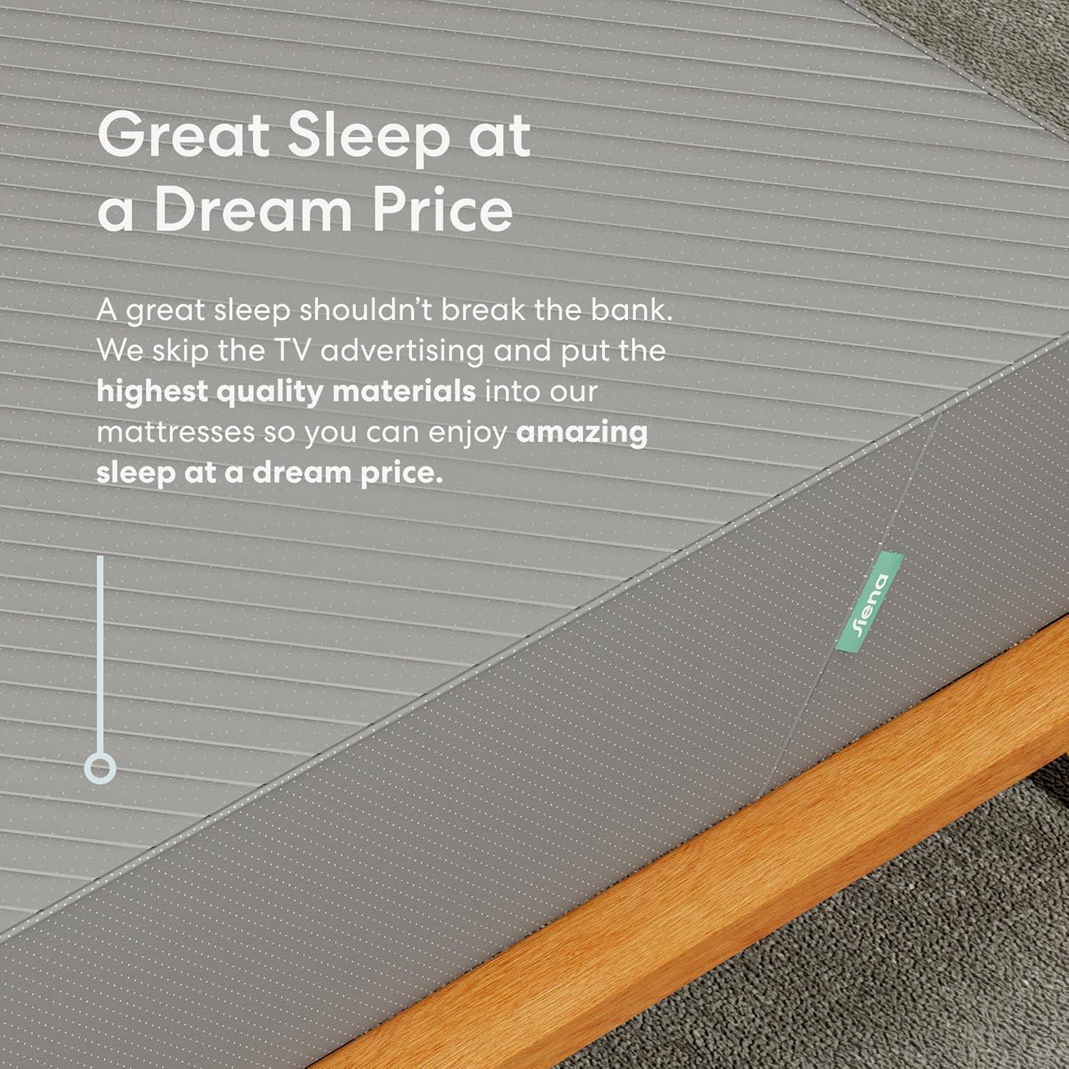 Siena 6" Queen Foam Mattress - Medium Firm - 180 Night Trial - Premium Pressure-Relieving Layers - 10 Year Warranty - Mattress in a Box - CertiPUR-US Certified