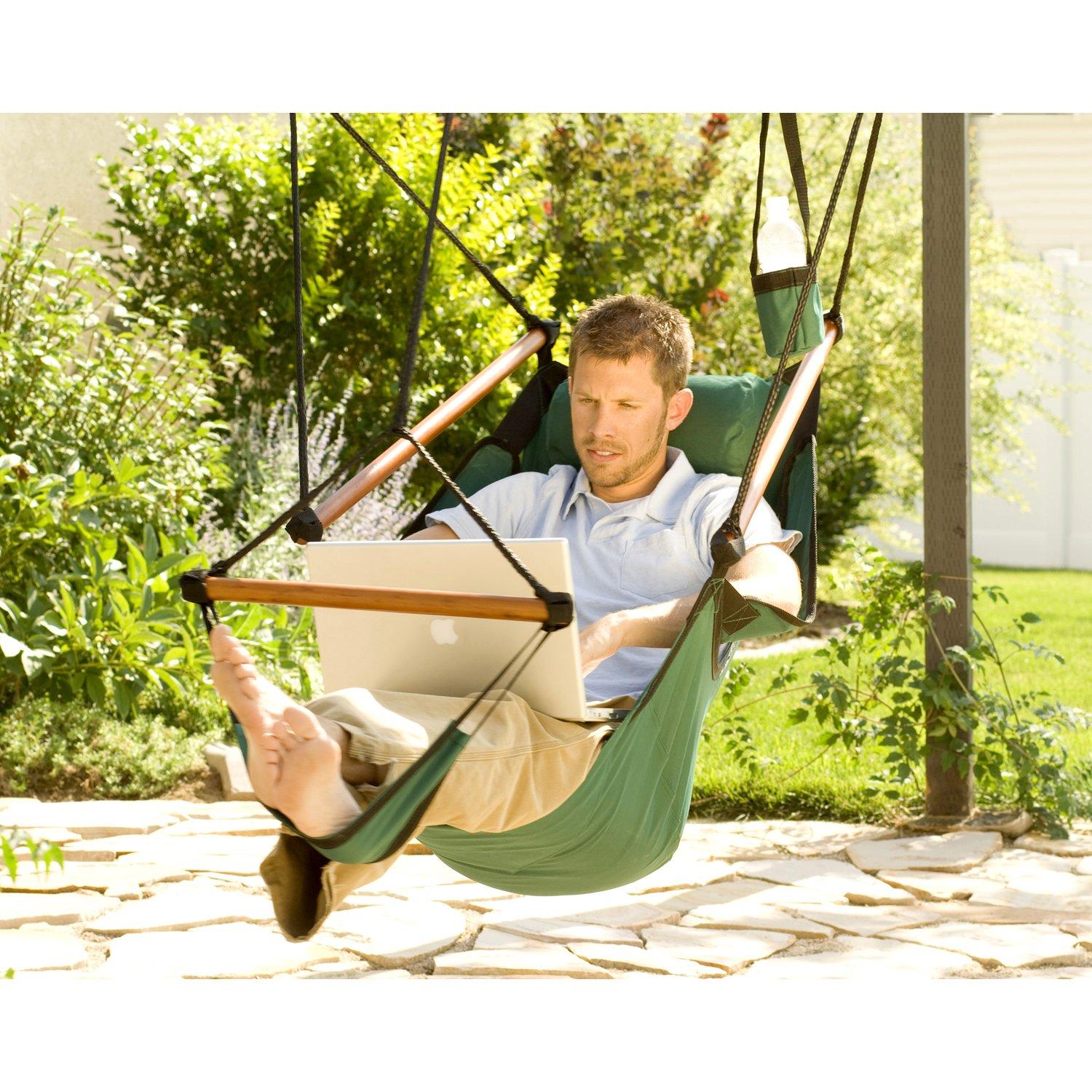KingsPond 10001-KP Hammaka Hammocks Original Hanging Air Chair In Midnight Blue
