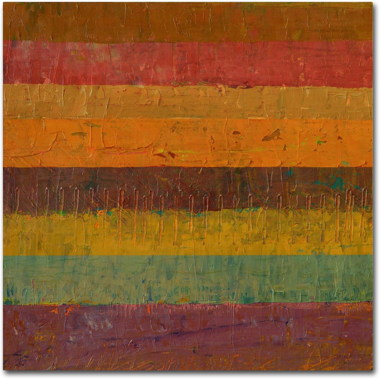 Trademark Fine Art "Orange Line" Canvas Art by Michelle Calkins
