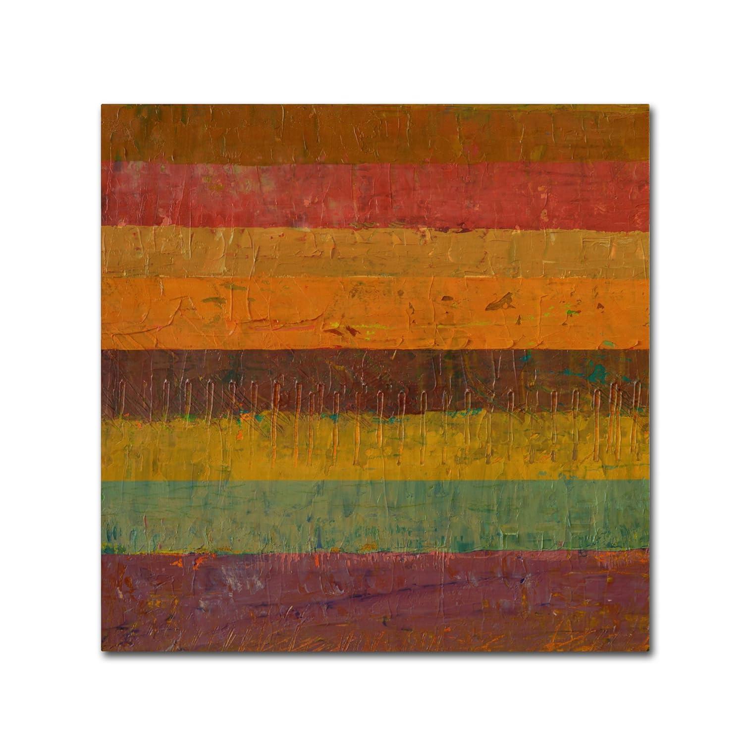 Trademark Fine Art "Orange Line" Canvas Art by Michelle Calkins