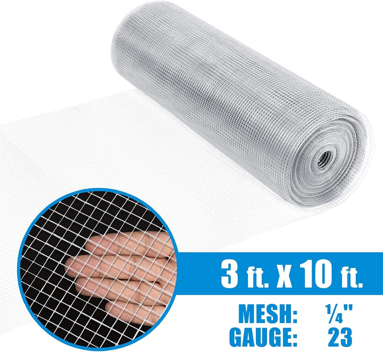 Fencer Wire 23 Gauge Galvanized Metal Hardware Cloth 3 ft x 10 ft