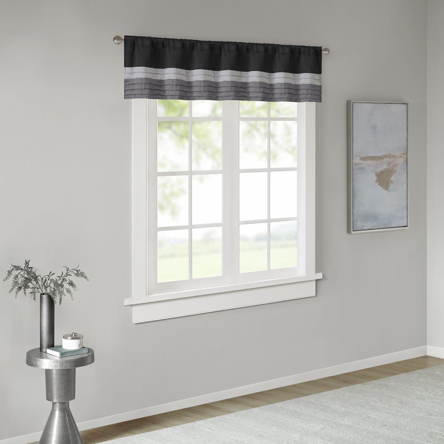 Madison Park Amherst Polyoni Pintuck Window Valance