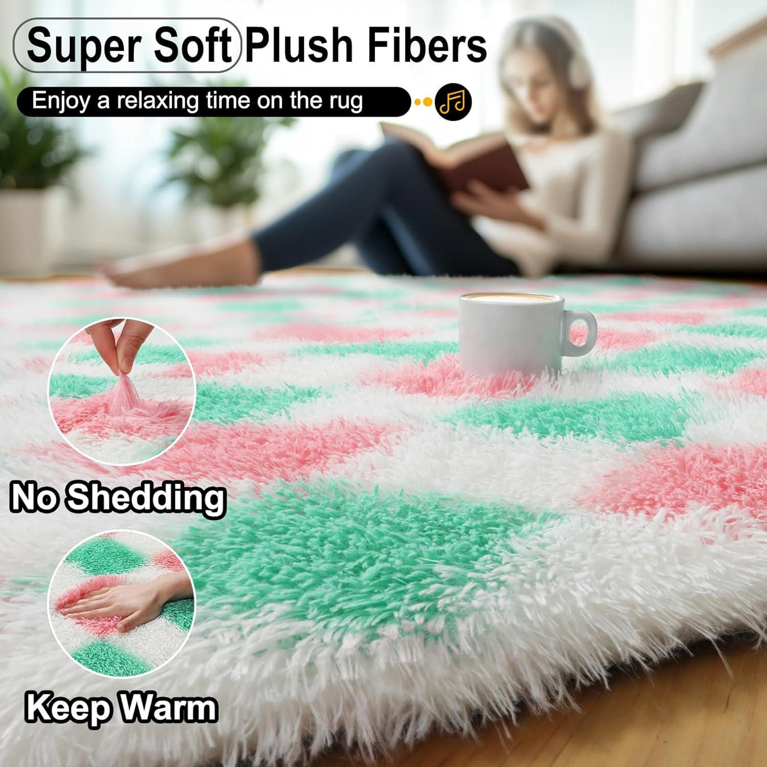 Luxe Weavers Checkered Black and White Geometric 8x10 Indoor Area Rug