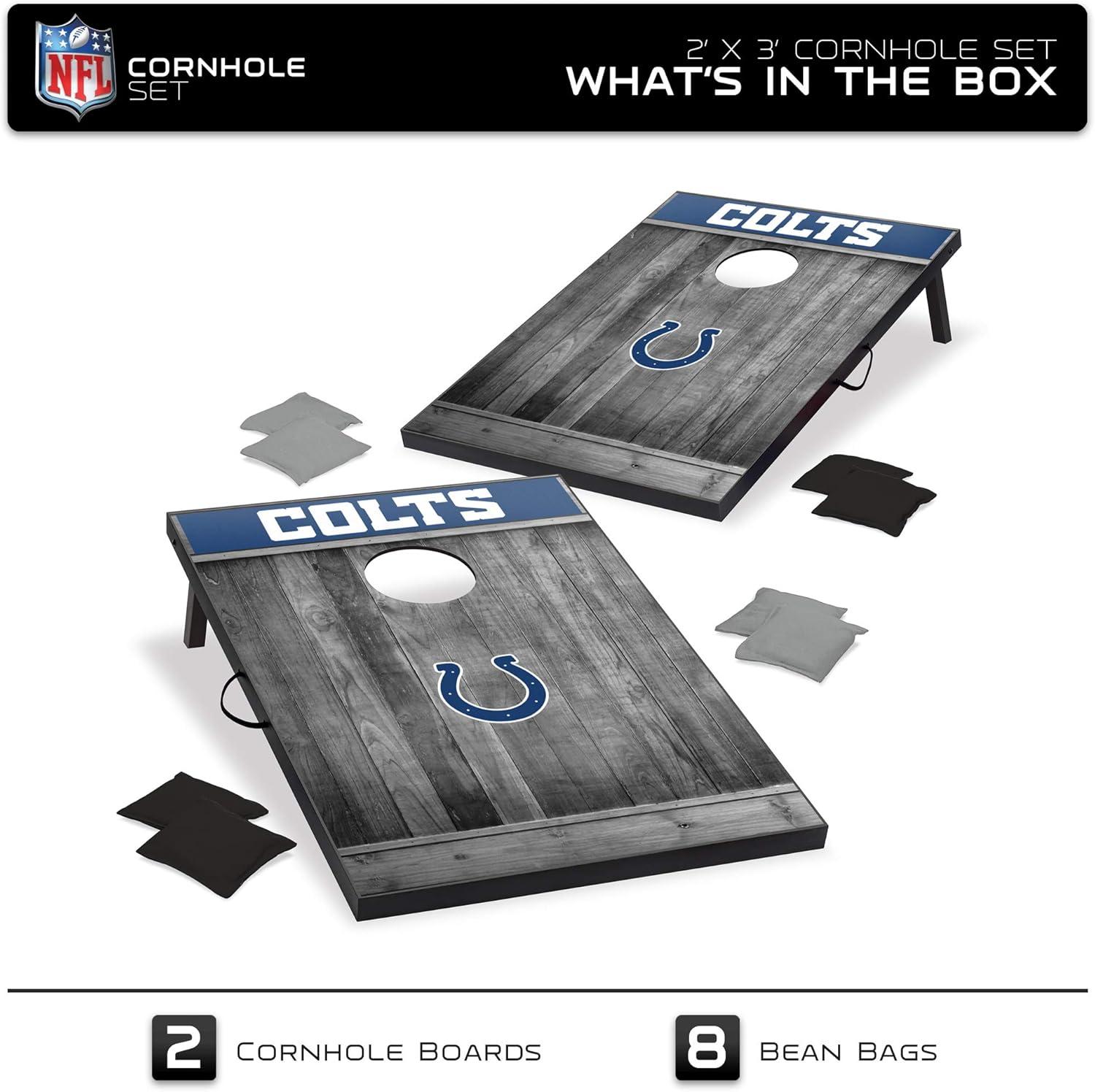 NFL Indianapolis Colts 2'x3' Cornhole Board - Gray