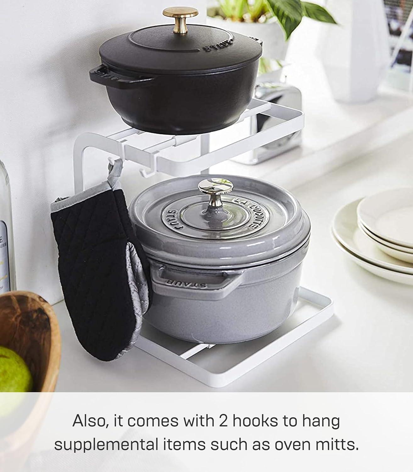 Yamazaki Home Pot Organizer, Steel, No Assembly Req.