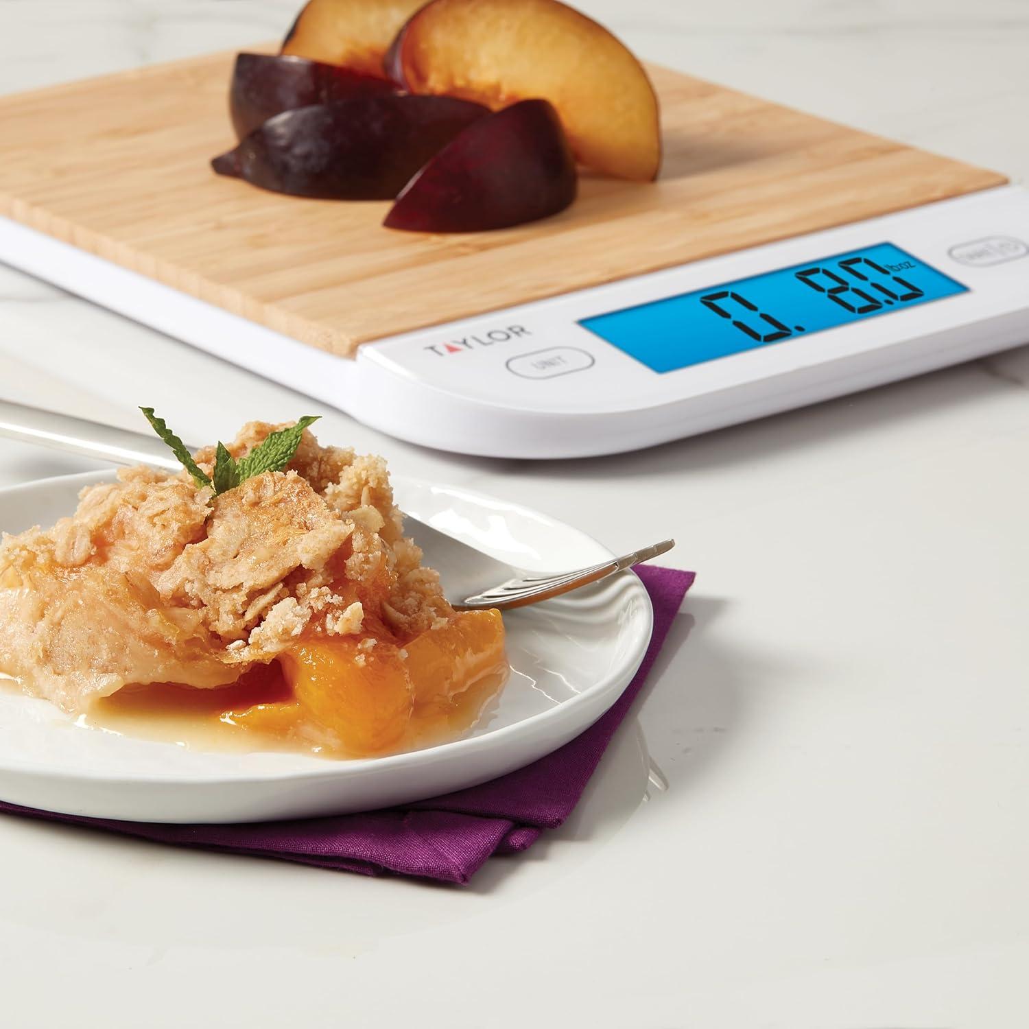 Taylor Taylor Digital Eco-Friendly Bamboo Kitchen Food Scale